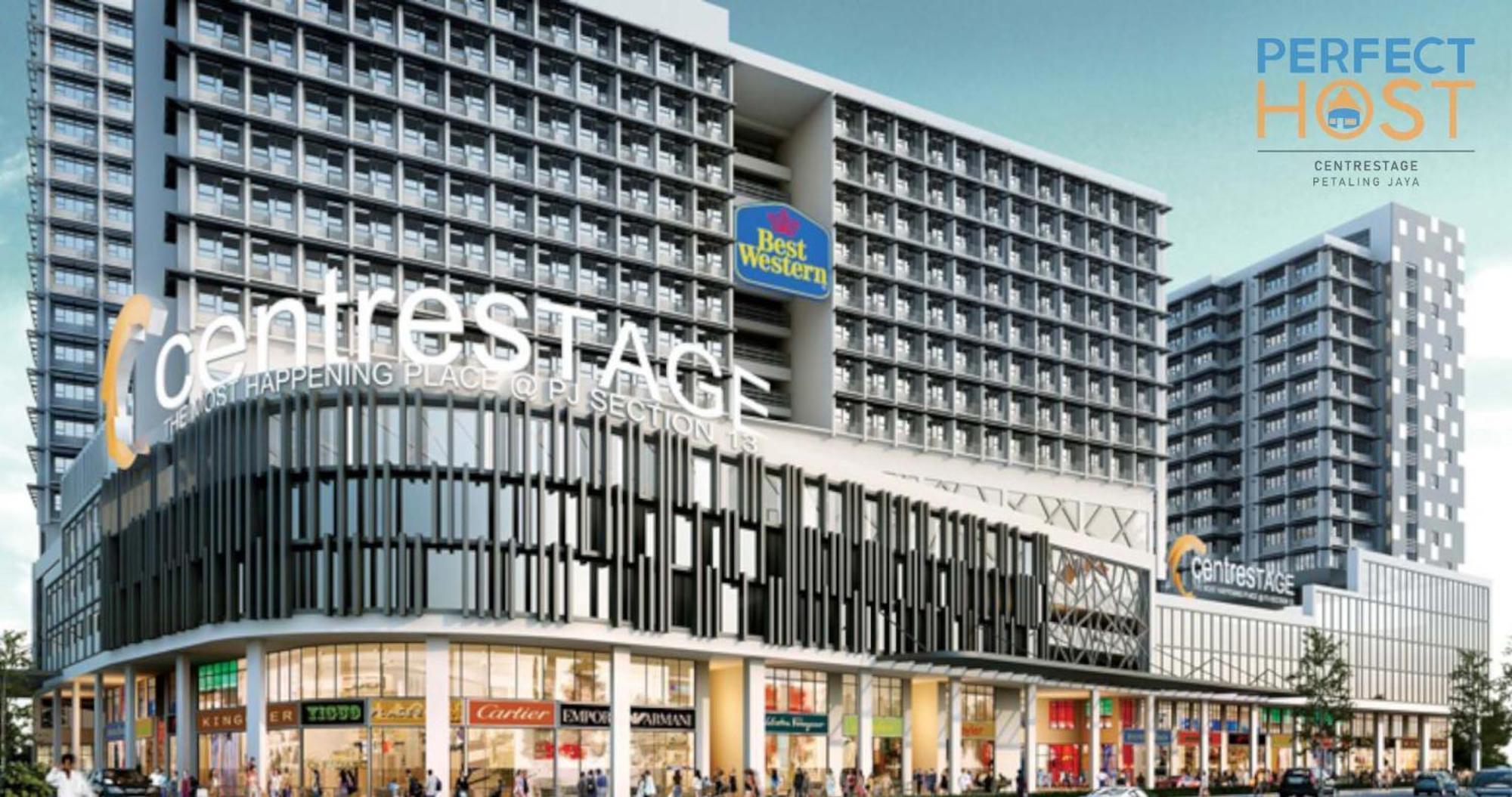 Centrestage Petaling Jaya By Perfect Host Hotel Bagian luar foto The mall's facade